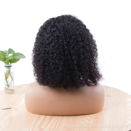 Wholesale Jerry Curly No Lace Frontal Wigs Virgin Brazilian Curly 100% Human Hair Wig